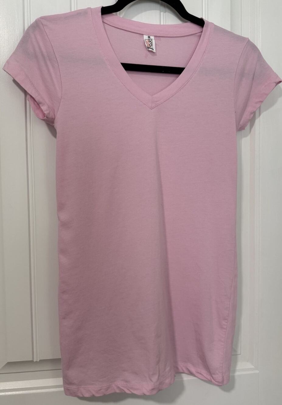 Pro Club Ladies Pink Short Sleeve Crew Neck T-Shirt Size Large